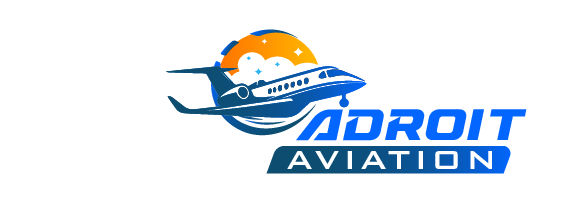 In Partnership Adroit Aviation Web Logo White-02